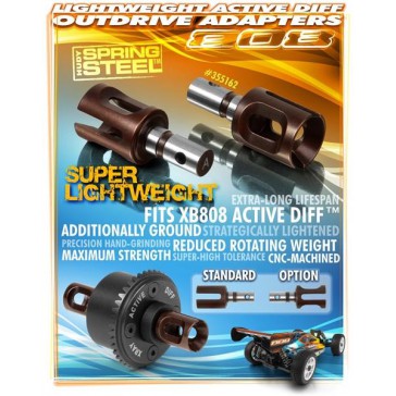 XB808 Active Diff Outdrive Adapter Lightweight (2) Hudy Spr