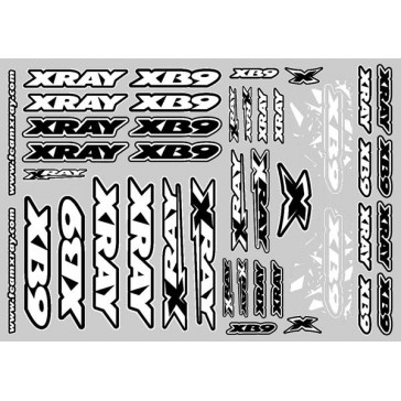 XB9 STICKER FOR BODY - WHITE