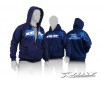 SWEATER HOODED WITH ZIPPER - BLUE (XXL)