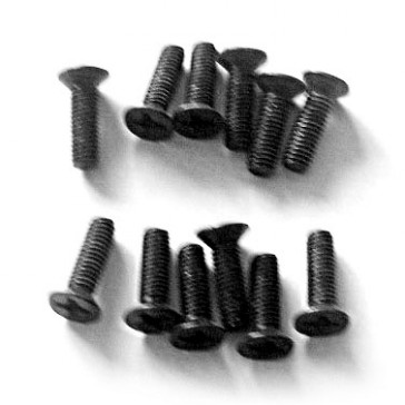 ISO Flat Cross Screws 3x10 (12pcs)