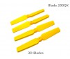 DISC.. 200QX 3D Fixed Props - Yellow (4 pcs, 2R+2L)