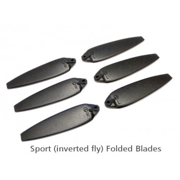 DISC.. 200QX Sport Folded Blade - Black(6 pcs, 3R+3L)