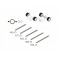 DISC.. Pack of 5 asorted axles