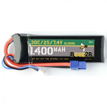 2s 7.4v 1400mAh Lipo Battery for Vaterra 1/14 Cars