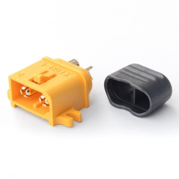 Connector : XT60-L with cap Male plug (1pcs)