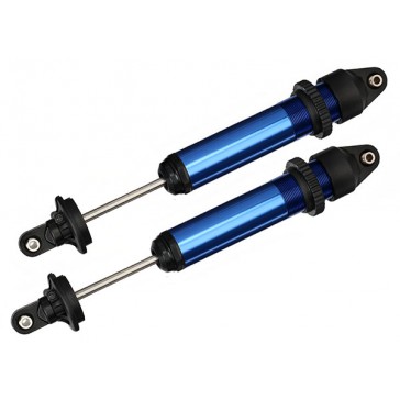 Shocks, GTX, aluminum, blue-anodized (fully assembled w/o sp