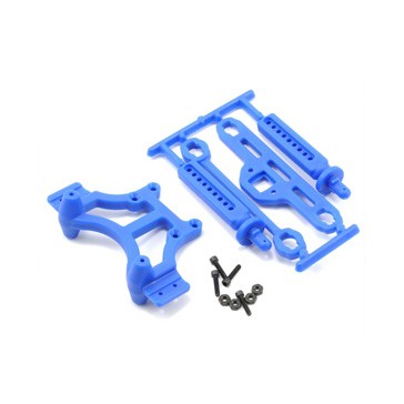 T/E-MAXX SHOCK TOWER & MOUNTS - BLUE