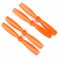 DISC.. DYS Bullnose Prop 5x4.5 CW/CCW (4pcs) - orange