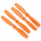 DISC.. DYS Bullnose Prop 6x4.5 CW/CCW (4pcs) - orange