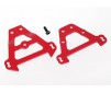 Bulkhead tie bars, front & rear (red-anodized aluminum)
