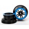 Wheels, SCT Split-Spoke, black, blue beadlock style, dual p