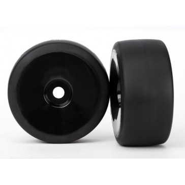 Tires & wheels, assembled, glued (black, dished wheels, slic