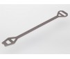 Chassis brace, 6061-T6 aluminum (dark titanium anodized)