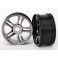 Wheels, split-spoke (black chrome) (rear) (2)