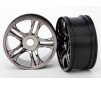 Wheels, split-spoke (black chrome) (rear) (2)