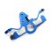 Motor mount, aluminum (blue-anodized)