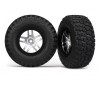 Tire & wheel assy, glued (S1 compound) (SCT SS, satin w/ bla