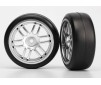 Tires and wheels, assembled, glued (Rally wheels, satin, 1.9