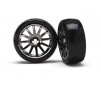 12-Sp Blk Wheels, Slick Tires Tires & Wh