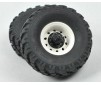 1.9' complete tyres white hub,2unit/kit