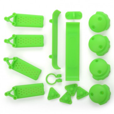 DISC.. Plastic parts set for FPV 220 Crossking racers - Green