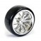 1/10 STREET/DRIFT 10SP SCALE WHEEL & V2 TYRE CHROME