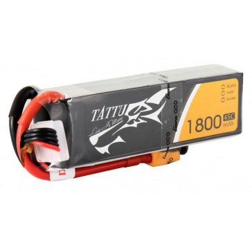 LiPo 4S1P 14,8V 1800mAh 45C 92x29x32mm 199g (XT60) for FPV