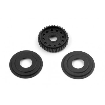 T2'008 Diff Pulley 34T With Labyrinth Dust Covers