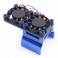 BLUE ALUMINIUM TWIN FAN MOTOR HEATSINK UNIT