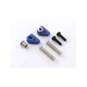 DISC.. RACING BLUE THROTTLE LINKAGE SET