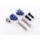 DISC.. RACING BLUE THROTTLE LINKAGE SET