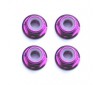 M3 PURPLE FLANGED LOCKNUTS (4PCS)