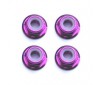 M3 PURPLE FLANGED LOCKNUTS (4PCS)