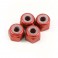 M3 RED LOCKNUTS (4PCS)