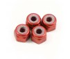 M3 RED LOCKNUTS (4PCS)