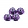 M2 PURPLE FLANGED LOCKNUTS 4PCS