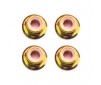 M3 GOLD FLANGED LOCKNUTS (4PCS)