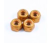 M3 GOLD LOCKNUTS (4PCS)