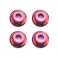 M3 RED FLANGED LOCKNUTS (4PCS)