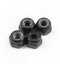 M3 BLACK LOCKNUTS (4PCS)