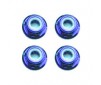 M3 BLUE FLANGED LOCKNUTS (4PCS)