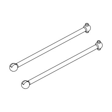 DISC.. Drive shaft set (2pcs) for Mad Monster 1/6