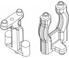 DISC.. Front/rear upper deck mount for Mad Monster 1/6