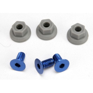 Wing mounting hardware, (4x8mmCCS (aluminum)(3)/ 4x7mm flang
