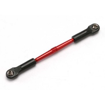 Turnbuckle, aluminum (red-anodized), front toe link, 61mm (1