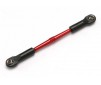 Turnbuckle, aluminum (red-anodized), front toe link, 61mm (1