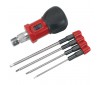 4 Piece Metric Hex Wrench Set with Handle