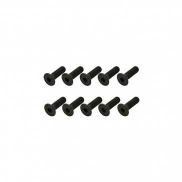 Steel Csk Hex Screws M3 x 10 pk10