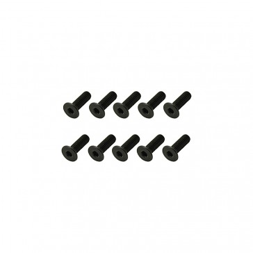 Steel Csk Hex Screws M2.5 x 8 pk10