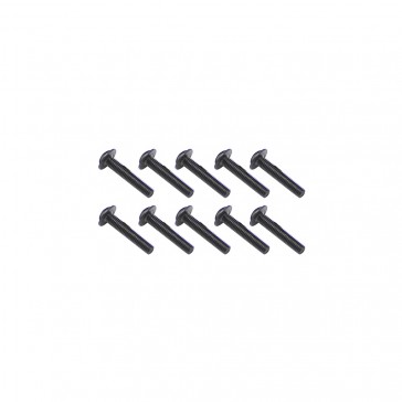 Steel Fl Caphead Hex Screws M3 x 16 pk10